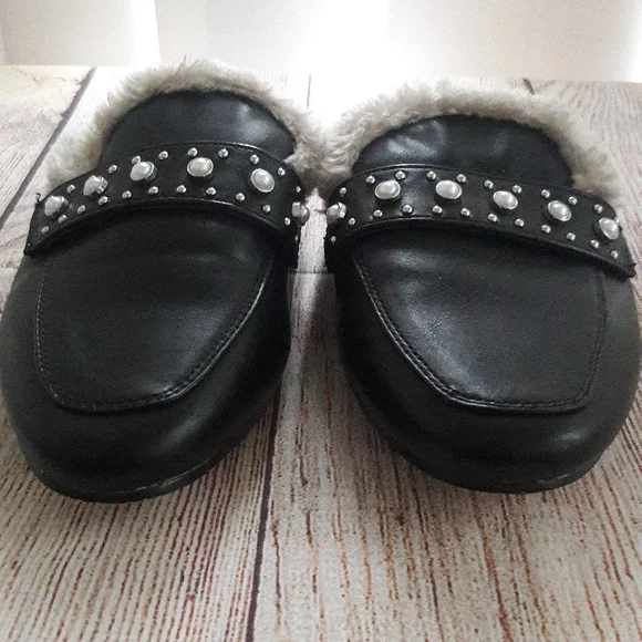 Report faux fur lined jewel embellished mules - Picture 2 of 8